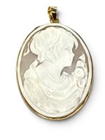 Pendente Mandile 1922 Donna Cammei  in Argento Conchiglia 2MCICM111.14 - 2MCICM111.14